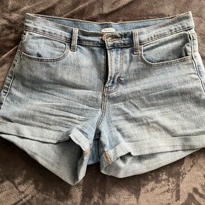 old navy, jean shorts, light washed, used: great condition